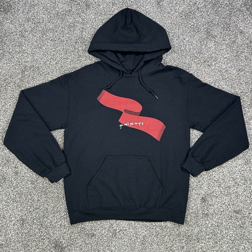 Taylor Swift All Too Well‎ Red Scarf Pullover Hoodie Womens Small Black Red
